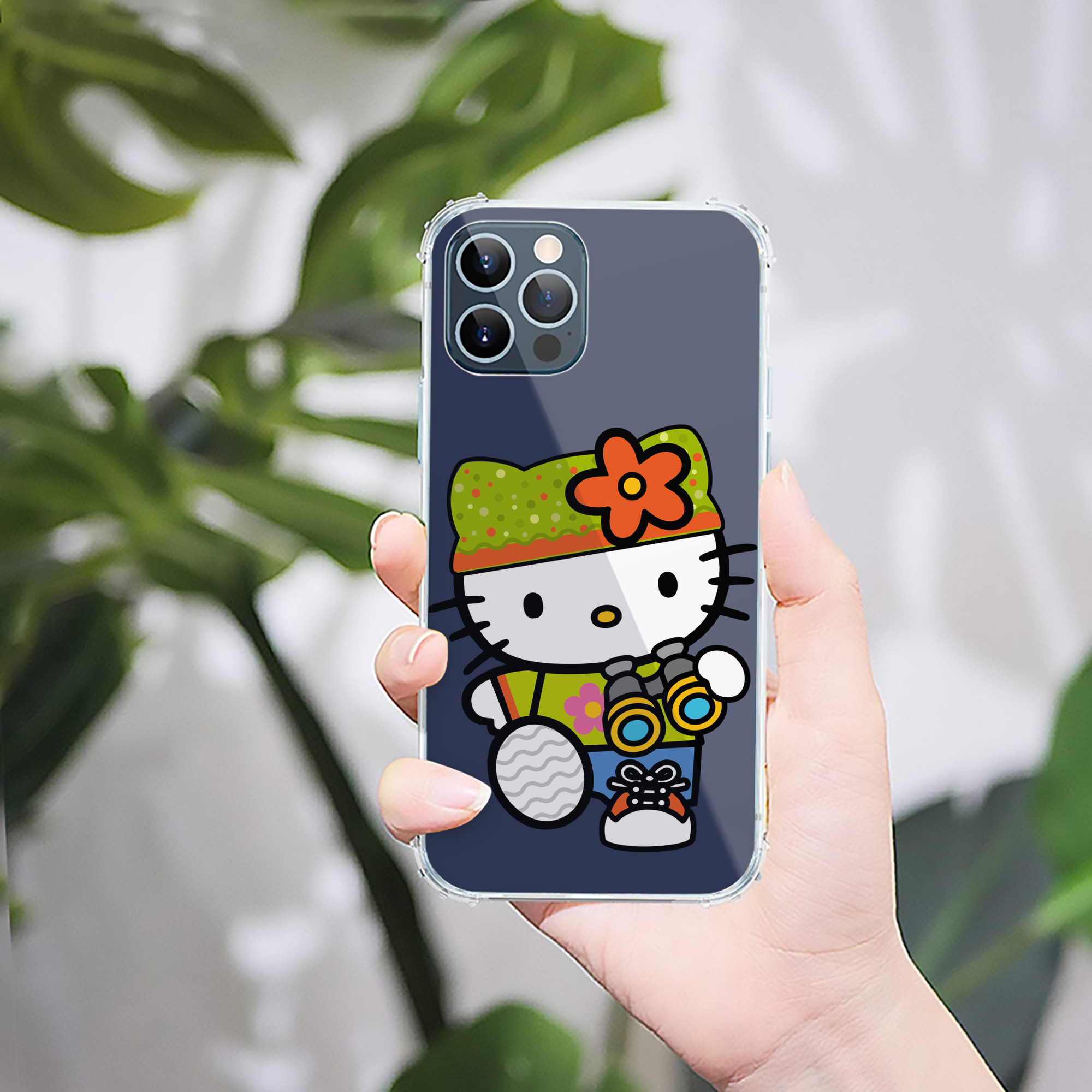 （画像用） Hello Kitty ハローキティ 【iPhone 12シリーズ対応】透明スマホケース（クリアソフトケース）